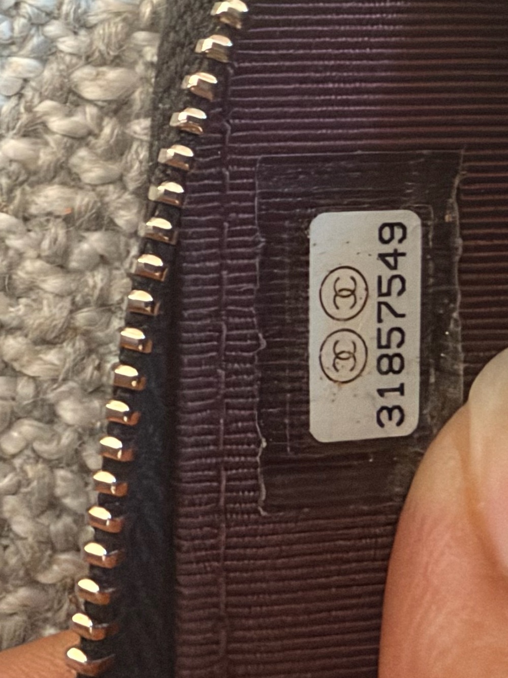 Authentic Chanel Black Quilted Caviar Leather Mini wallet on chain strap. w box! - Picture 7 of 7